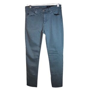 AG Adriano Goldschmied Prima ankle cigarette jeans 27R green skinny